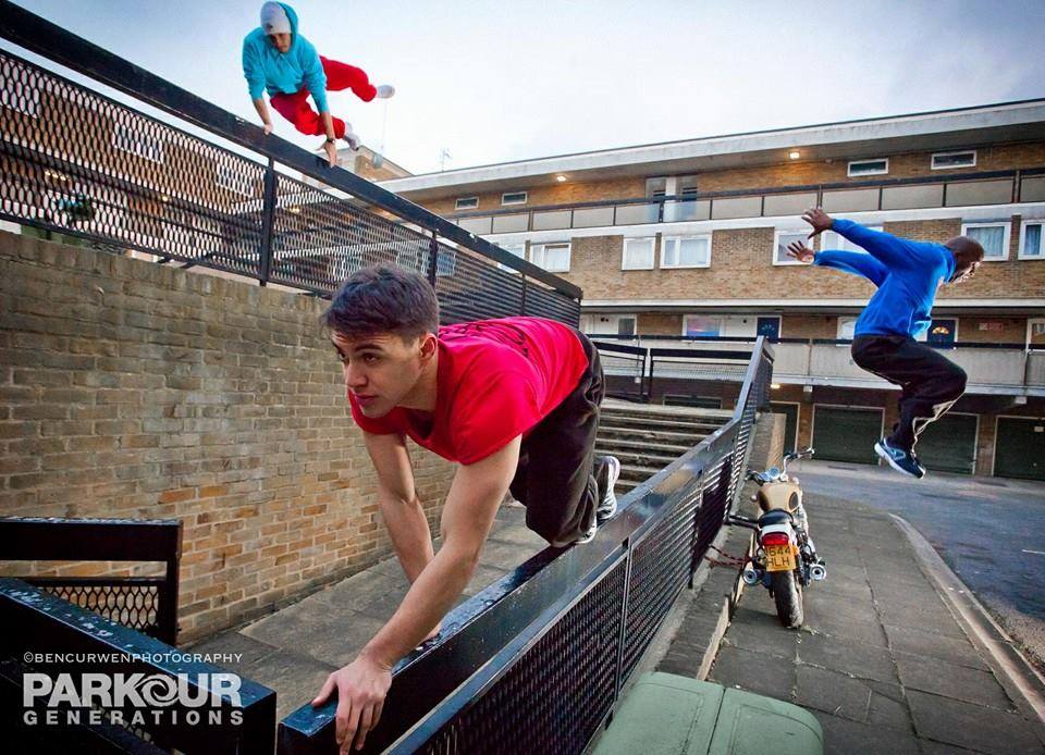 Filming of our parkour video